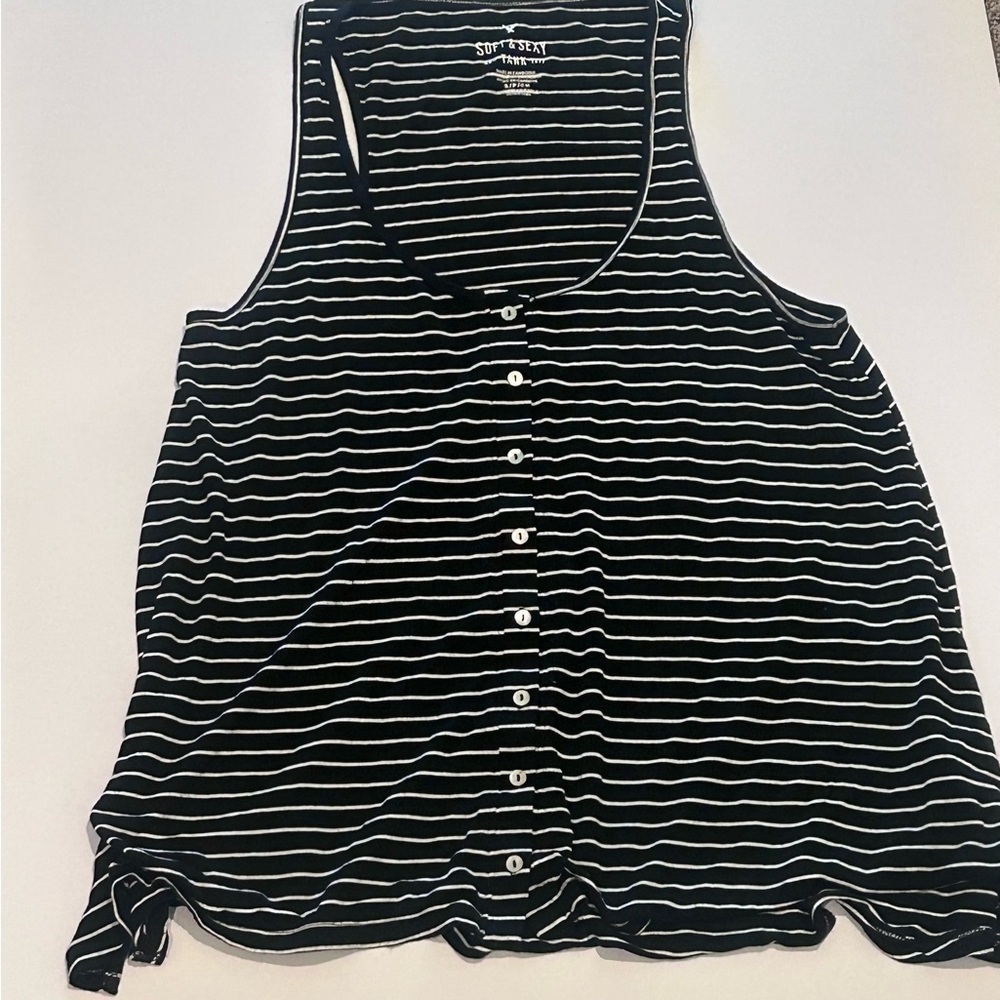 American Eagle Soft and Sexy Striped Tank. Small